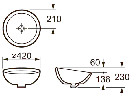 Раковина Roca BOL 40 327876000