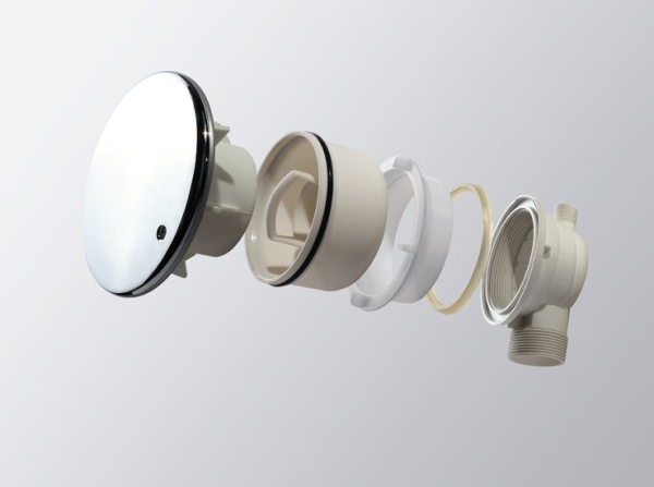 Акриловый поддон Cezares Tray TRAY-A-R-95-550-15-W