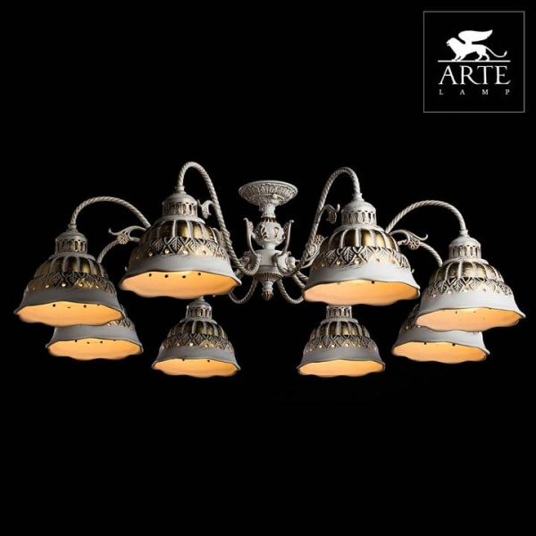 Люстра на штанге Arte Lamp Chiesa A2814PL-8WG