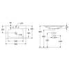 Раковина 80x50 см Villeroy & Boch Finion 416484R1