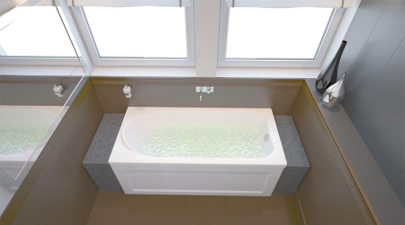 Акриловая ванна Aquanet West 120х70 белый