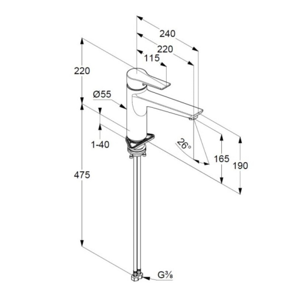 Смеситель для кухни Kludi Mix 329050575