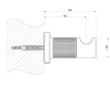 Крючок Gessi Inciso 58521#299 черный