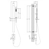 Душевая стойка Gessi Rettangolo 20142#030 медь
