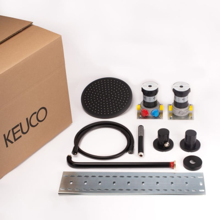 Душевой комплект Keuco IXMO 59603370001 черный матовый