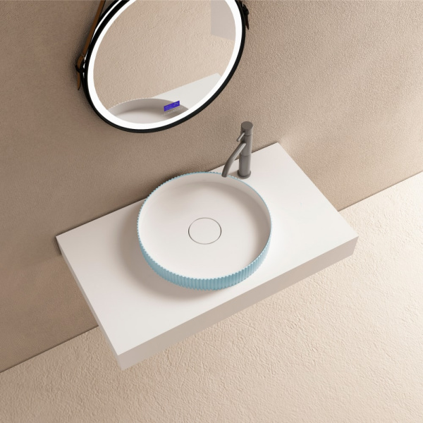 Раковина Abber Stein AS2604Blau голубая