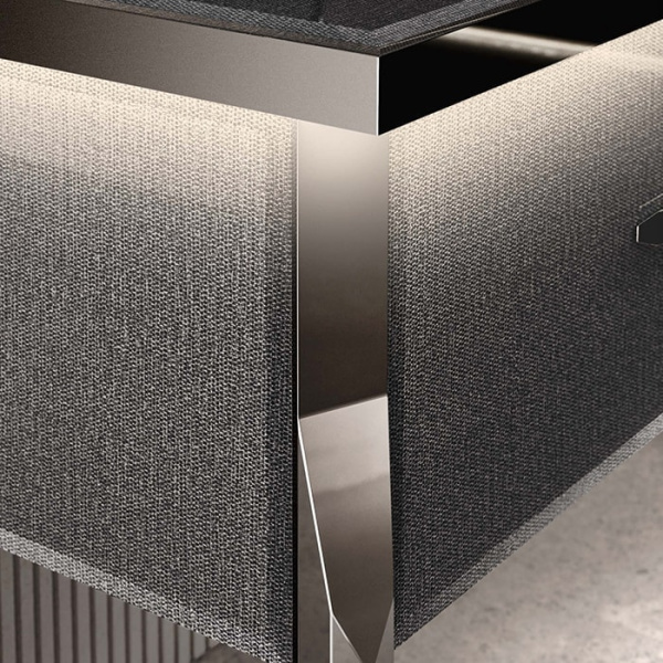 Комплект мебели Milldue Vintage Edition Hilton 05 стекло twill smoke/черный хром