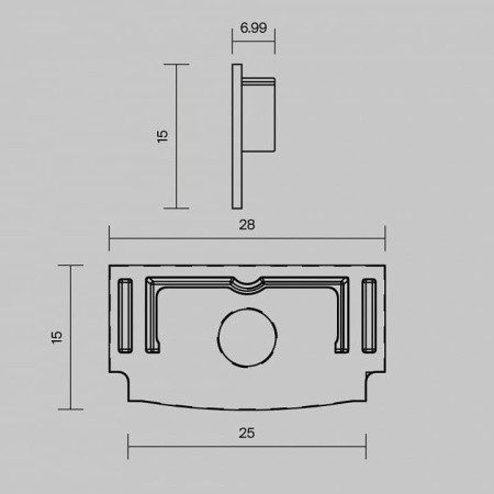 Заглушка для профиля Maytoni Led Strip  642013