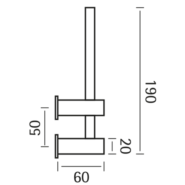 Держатель для запасного рулона Cisal Xion XI090410D1 нержавеющая сталь