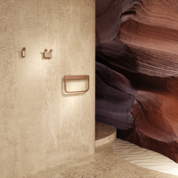 Держатель туалетной бумаги Keuco Moll 12762290000 шлифованное красное золото