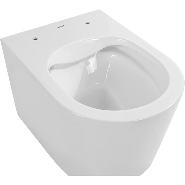 Унитаз подвесной Charus Infinito EWC700-130W безободковый, с сиденьем микролифт, белый