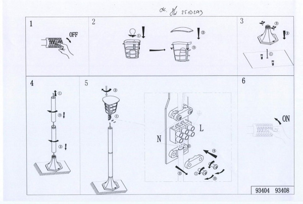Наземный низкий светильник Eglo Aloria 93408