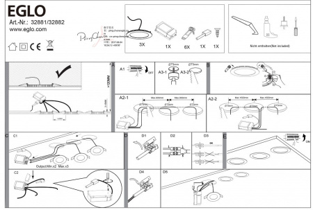 Встраиваемый светильник Eglo Fueva-C 32881