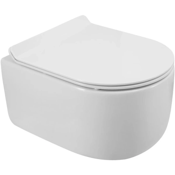 Унитаз подвесной BelBagno Soft BB084CH-TOR безободковый, торнадо, белый