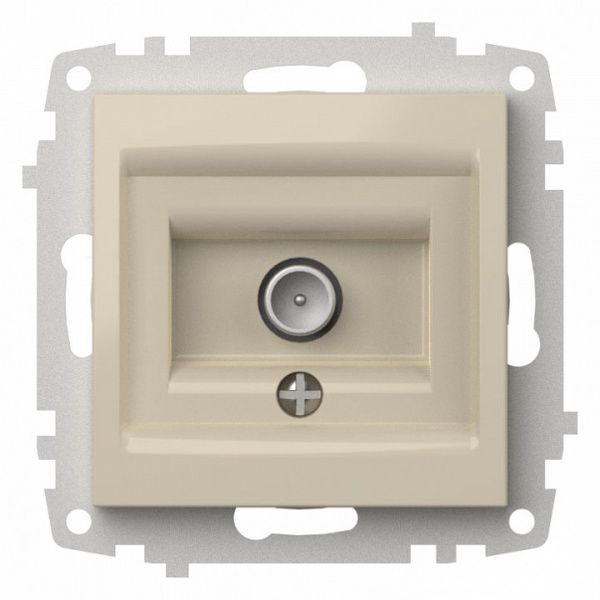 ТВ-розетка проходная без рамки Elbi Eleсtriс Zena Vega 609-010300-272