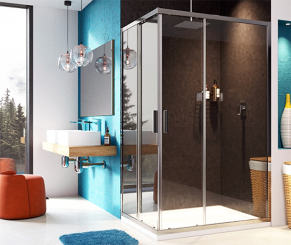 Душевой уголок WasserKRAFT Lippe 45S07 120x90 профиль хром стекло прозрачное