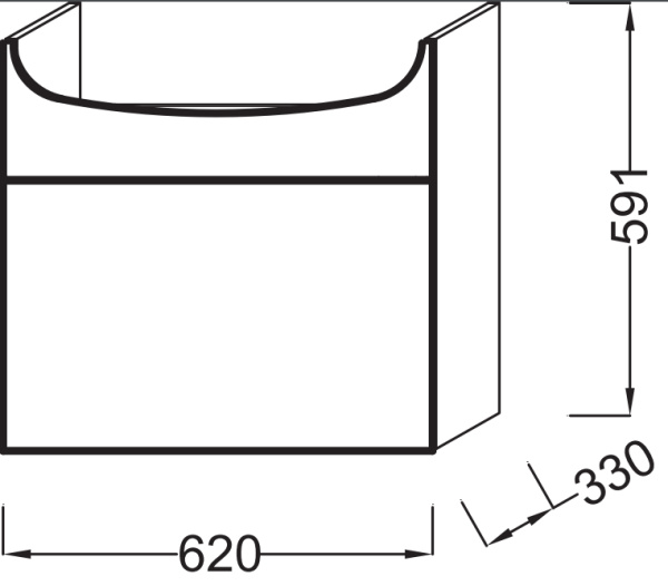 Тумба под раковину Jacob Delafon Odeon Up EB880-J5 Белый блестящий