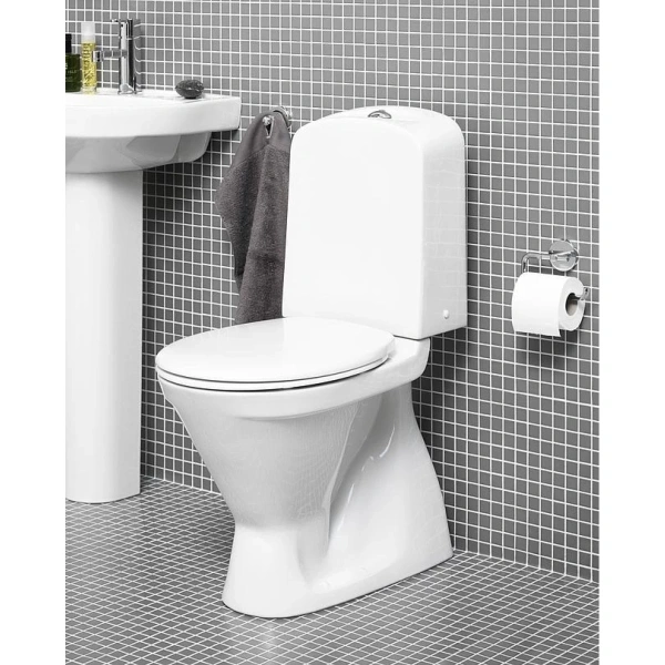 Унитаз-компакт Gustavsberg Nordic3 GB113500301203 вертикальный выпуск, белый