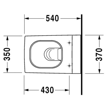 Унитаз подвесной Duravit 2nd Floor 2220090000 альпийский белый