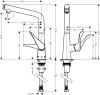Смеситель для кухни hansgrohe METRIS 14883800