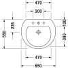 Раковина 65x55 см Duravit Darling New 2621650000