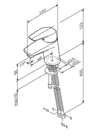 Смеситель для раковины Am.Pm Gem F9002100