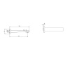 Излив для ванны Villeroy&Boch Architectura Square TVT12500200064 никель