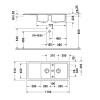 Кухонная мойка Duravit Cassia 80 7513110800 черный