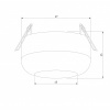 Встраиваемый светильник Elektrostandard Onde a064201