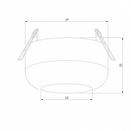 Встраиваемый светильник Elektrostandard Onde a064201