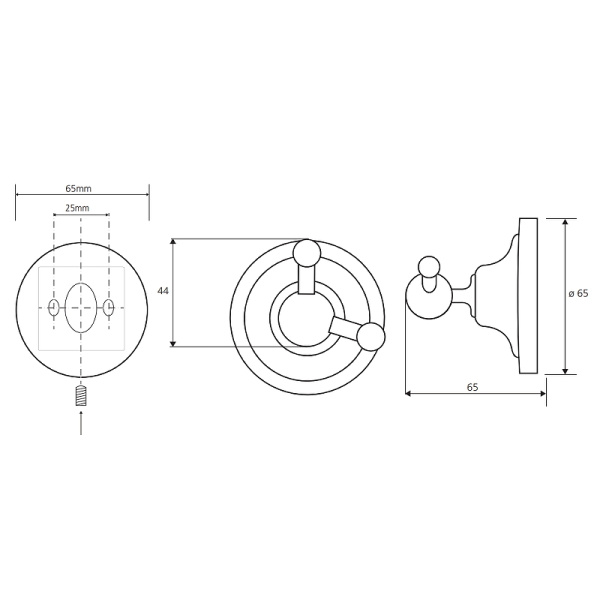 Крючок Bemeta Retro 144106037