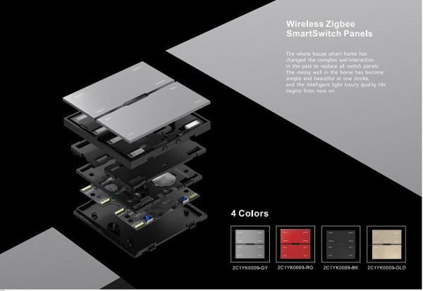 Панель универсальная сенсорная накладная iLedex Technical VISION48/22 INN SP 48V-4-BK