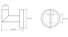 Крючок Bemeta Omega 104206022
