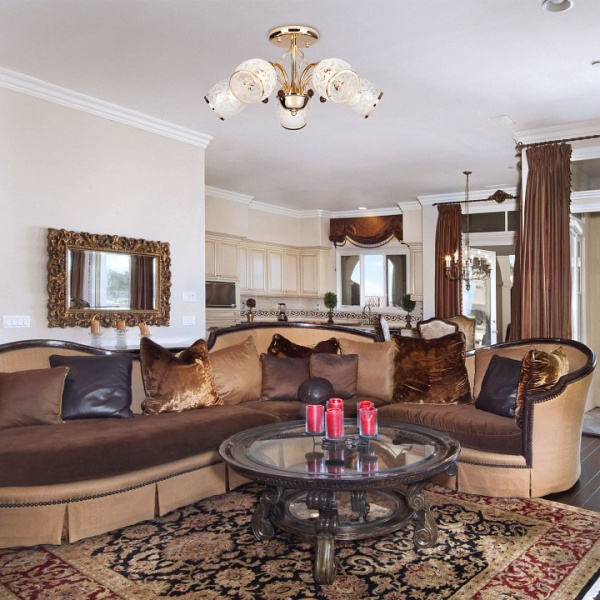 Люстра на штанге Eurosvet Gabriella 30026/5 золото