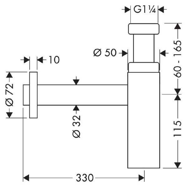 Сифон для раковины hansgrohe Flowstar 52105000