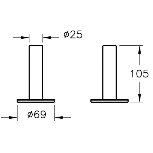 Держатель для зубных щеток Vitra Origin A4489636 медь