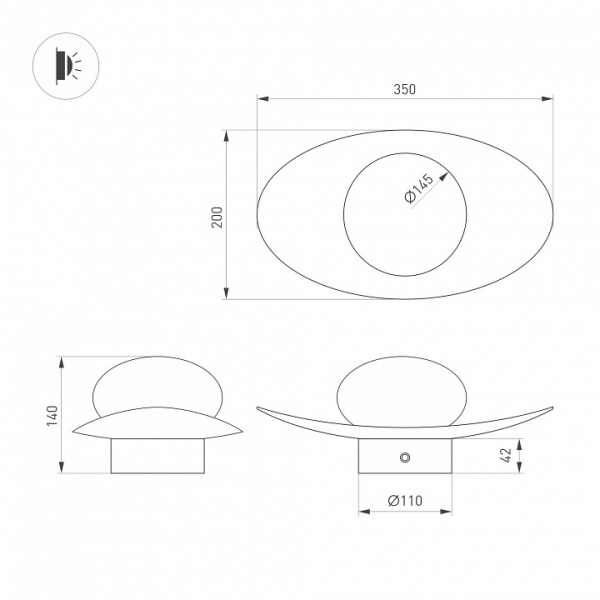 Накладной светильник Arlight PERLEN 057587