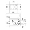 Подвесной унитаз Duravit Me by Starck 2529590000