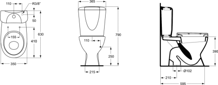 Унитаз Ideal Standard Eurovit W904501