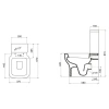 Чаша напольного унитаза BelBagno Vaso BB127CP