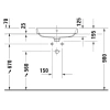 Раковина 60x46 см Duravit Happy D.2 Plus 2360600000