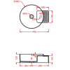 Раковина Artceram Cartesio CAL004 02 99