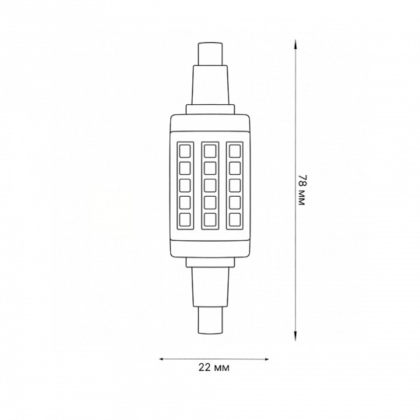 Лампа светодиодная Uniel LED-J78 R7s 6Вт 3000K UL-00001554