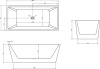 Акриловая ванна Abber 160x80 AB9224