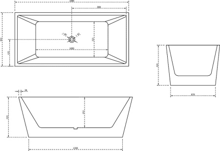 Акриловая ванна Abber 160x80 AB9224