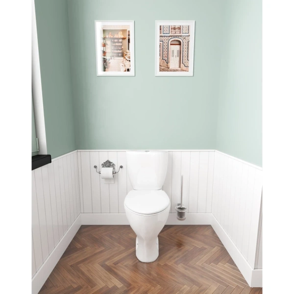 Унитаз-компакт Santeri Vorotinsky Комфорт 1.P403.5.S00.00B.F (4607143319325) косой выпуск, с сиденьем, белый