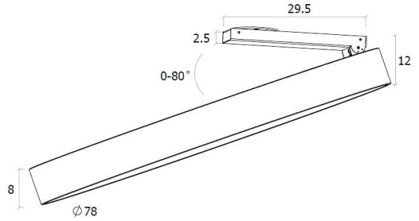 Спот DesignLed UF UF034-80-WH-NW
