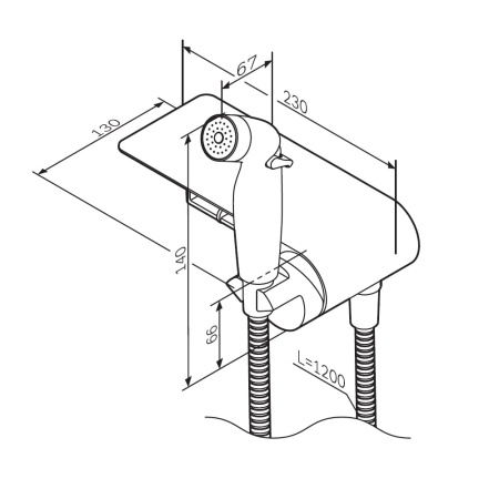 Гигиенический душ AM.PM Func F0H8F900