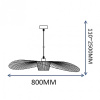 Подвесной светильник Imperiumloft HAT Black HAT01