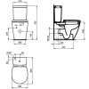 Чаша напольного унитаза Ideal Standard Connect Space E119601 белый